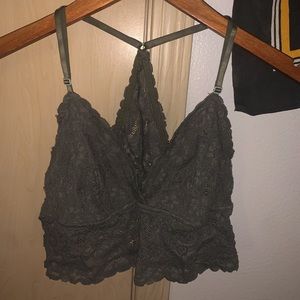 Bralette, triangle cross back. Comfy and soft.